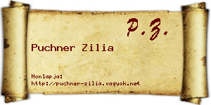 Puchner Zilia névjegykártya